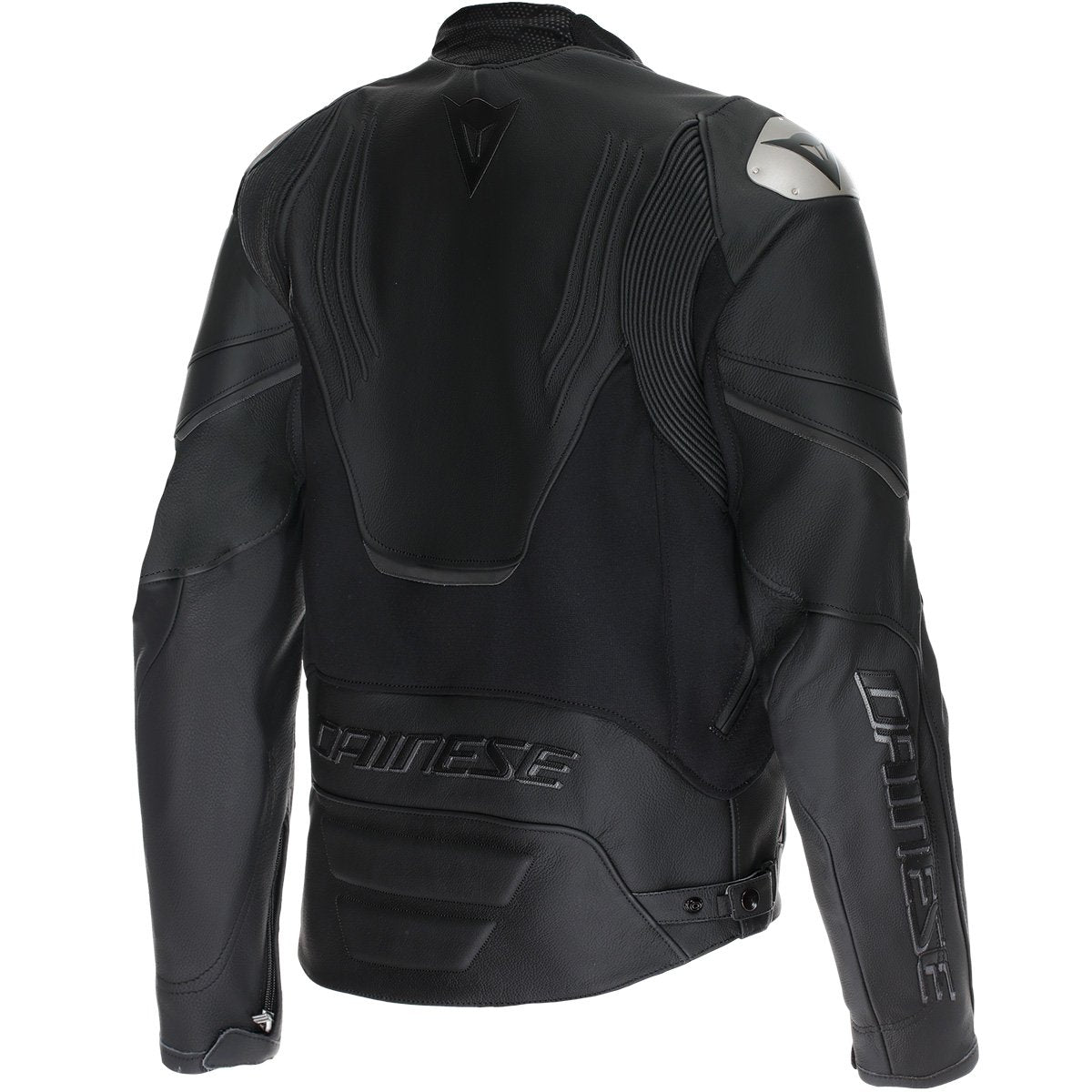 Chaqueta de piel Dainese Racing 5 S/T Leather negro / negro / negro