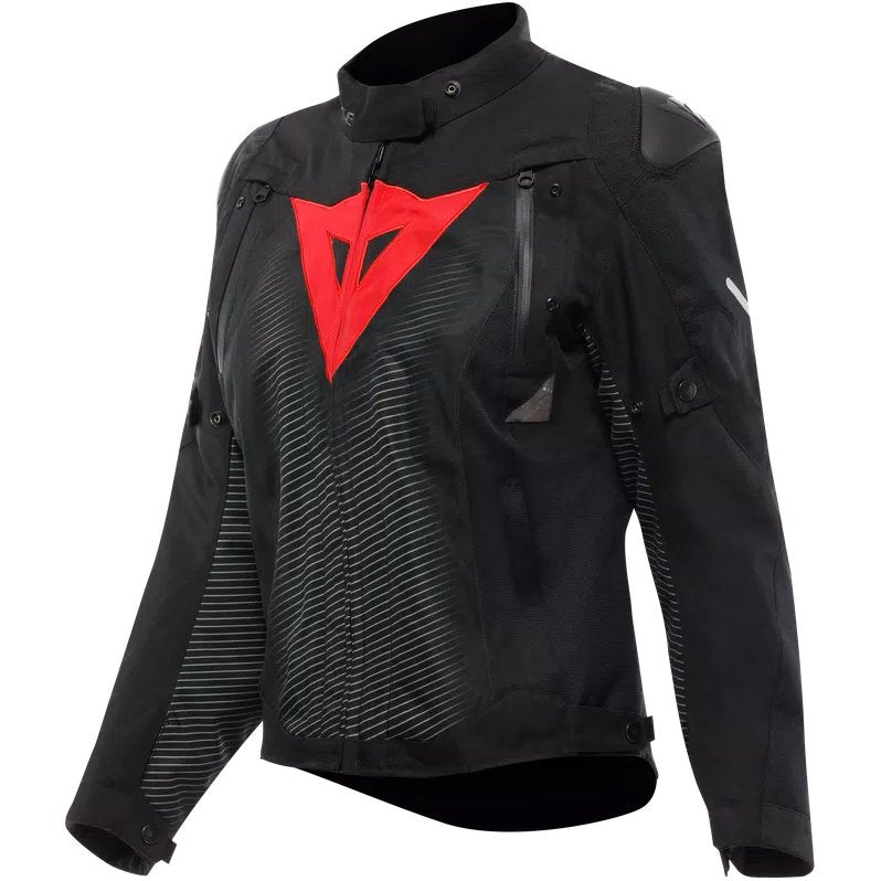 Chaqueta Dainese Super Sprint D-Dry Lady negro / negro / rojo lava