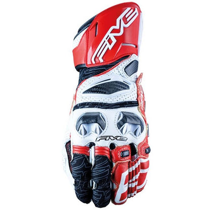 Guantes Five RFX Race V2 blanco rojo