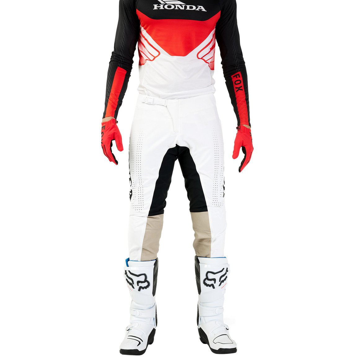Pantalón Fox Flexair Honda negro blanco