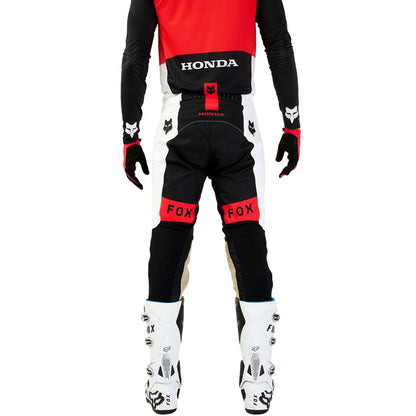 Pantalón Fox Flexair Honda negro blanco