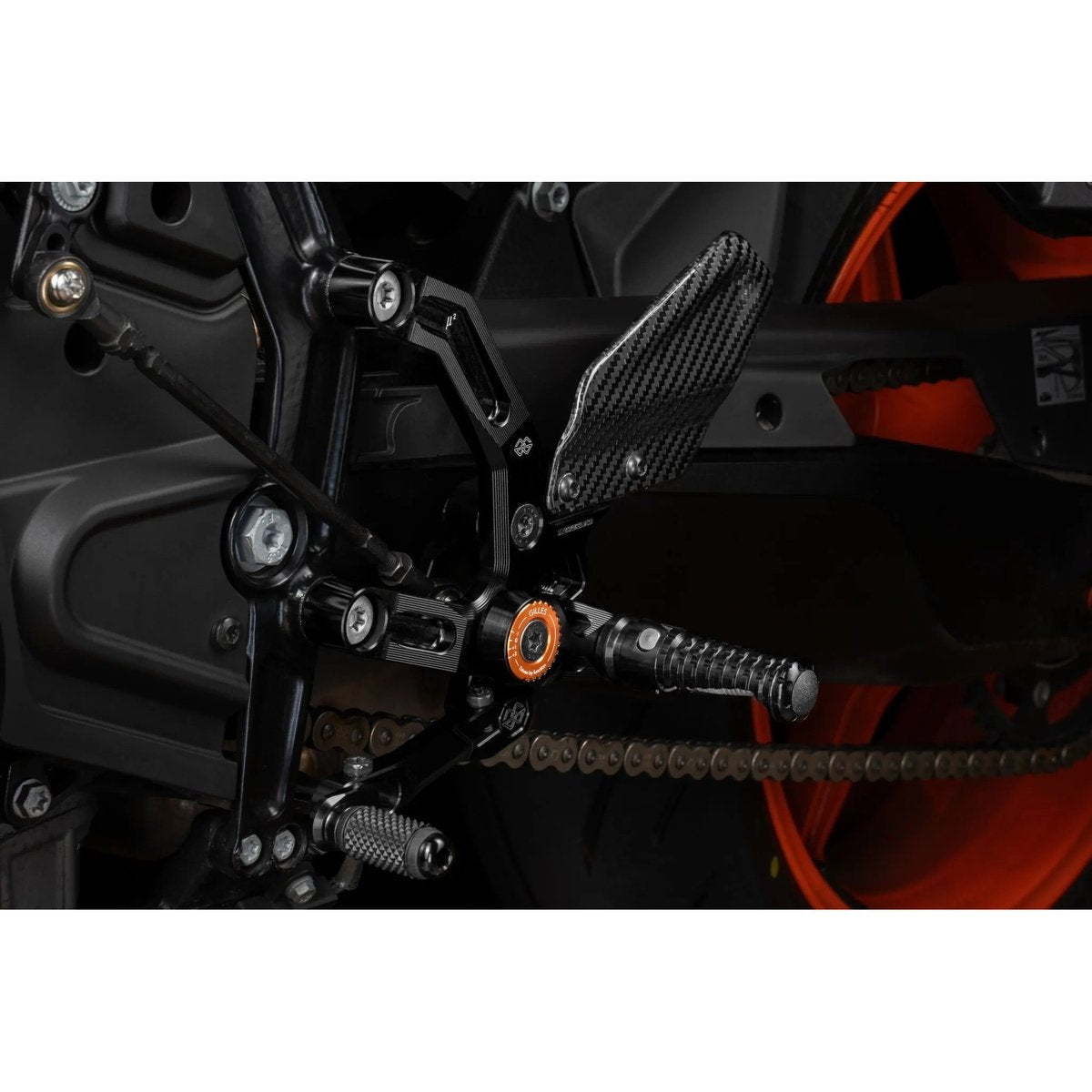 Estriberas Gilles MUE2 KTM negro naranja