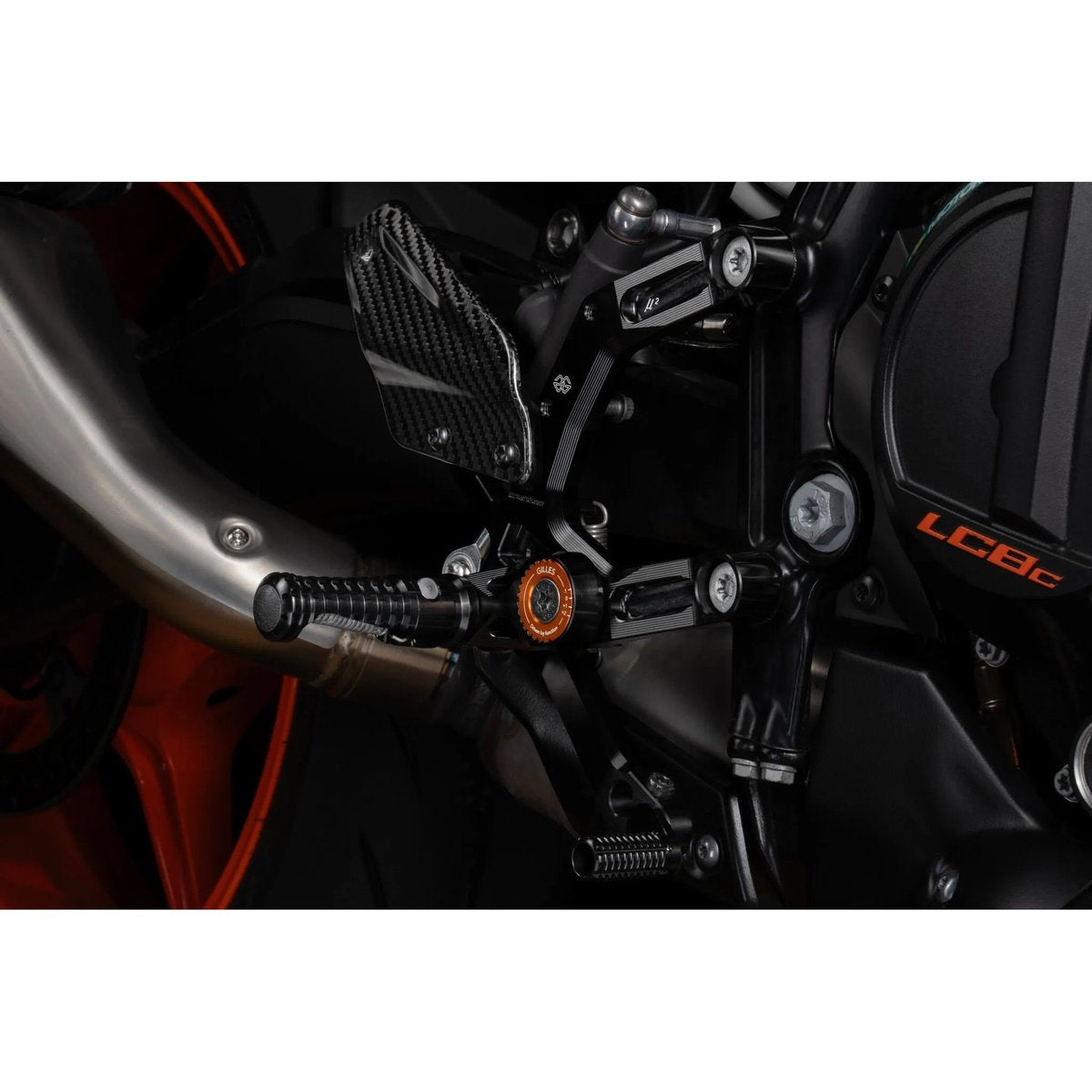 Estriberas Gilles MUE2 KTM negro naranja