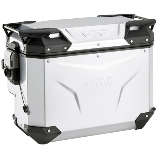 Maleta lateral derecha Givi Trekker Outback Evo Smart 40 L aluminio anodizado
