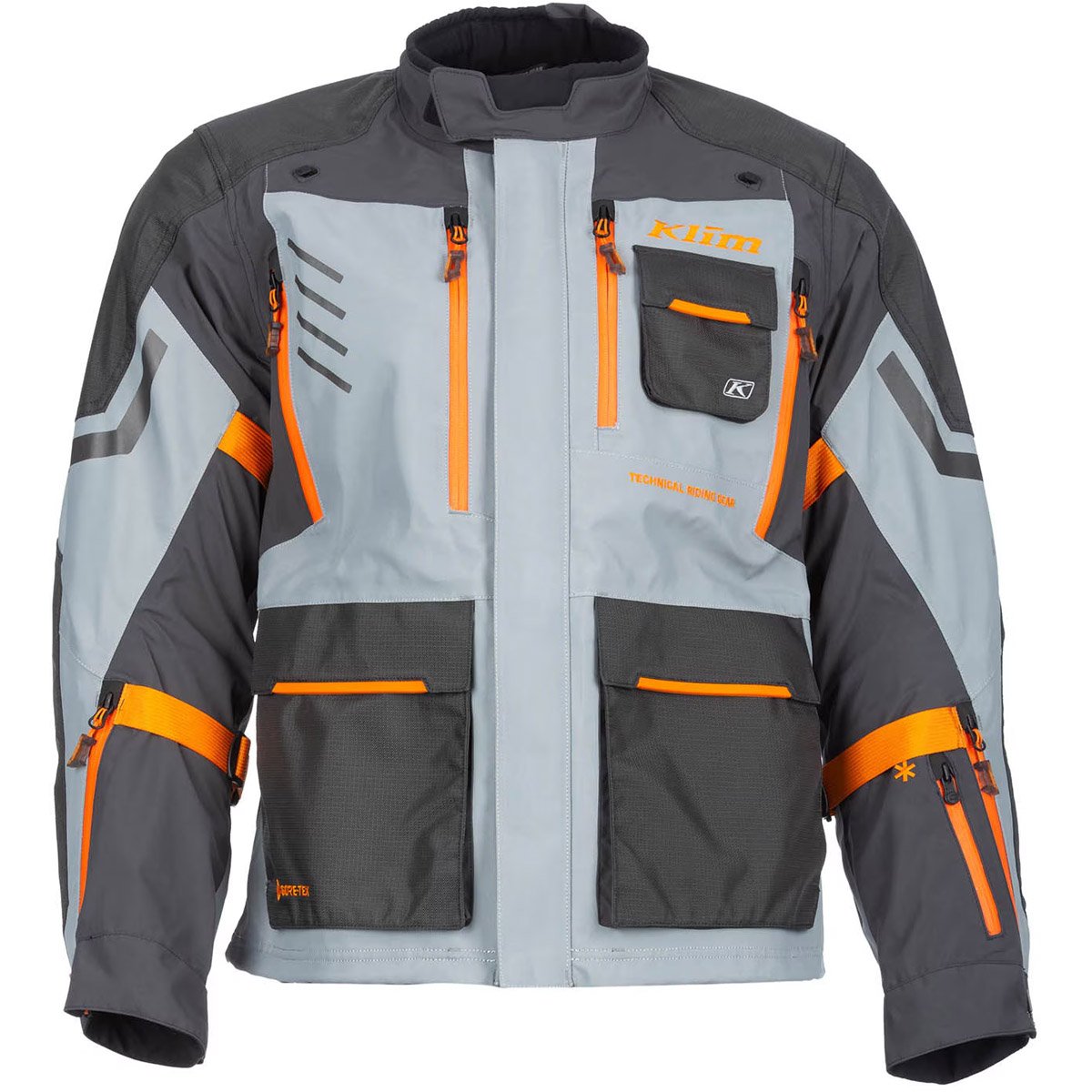 Chaqueta Klim Carlsbad gris asfalto / naranja Ember
