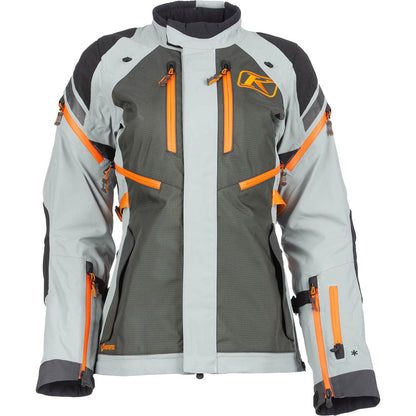 Chaqueta Klim Artemis mujer gris asfalto / naranja Ember