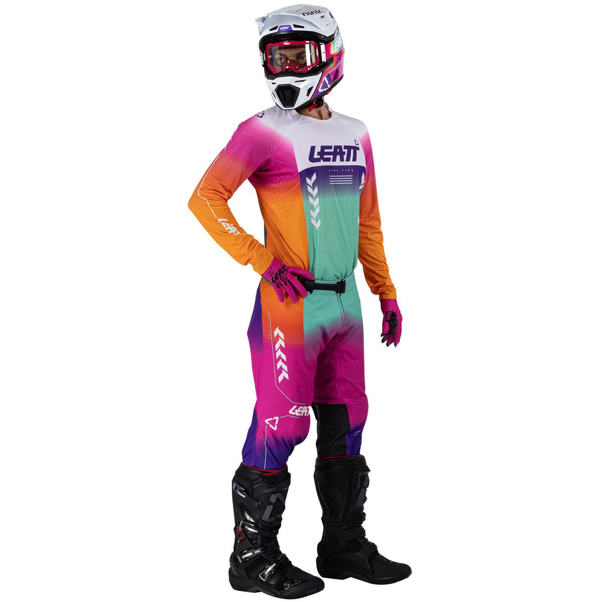 Pantalón Leatt 5.5 I.K.S verde azulado Pinata 2026
