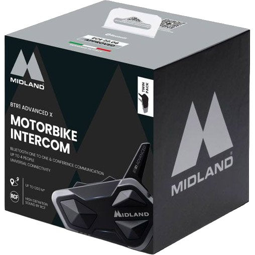 Intercomunicador Midland BTR1 Advanced X Twin