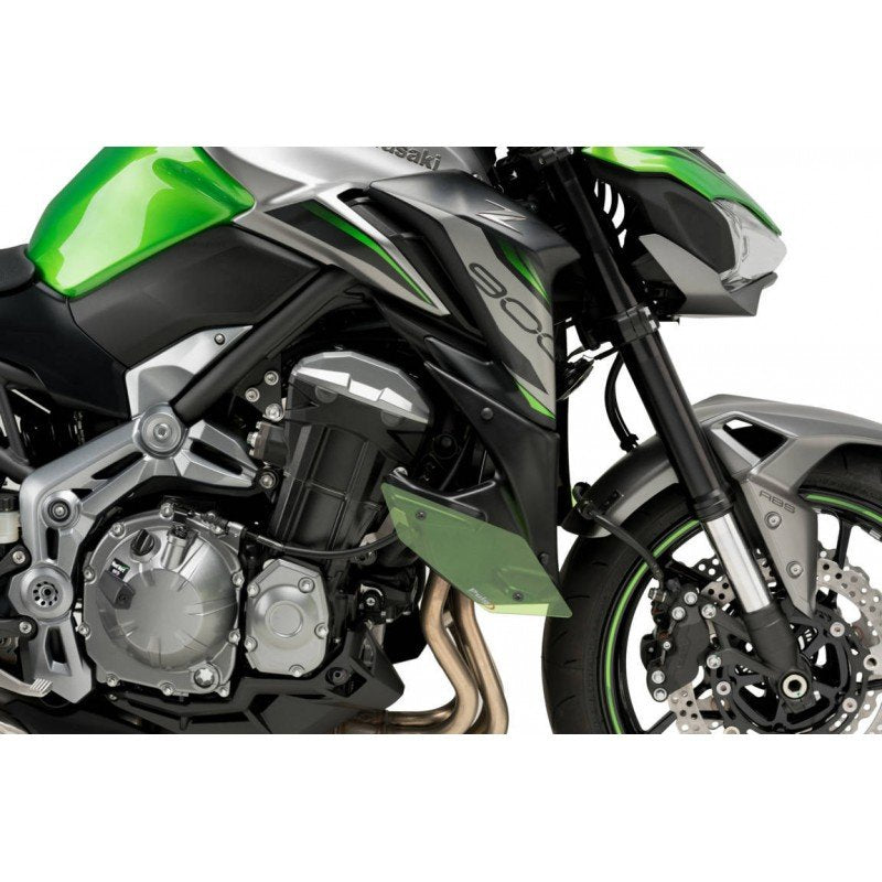 Alerones laterales Puig Downforce Naked Kawasaki Z900 verde