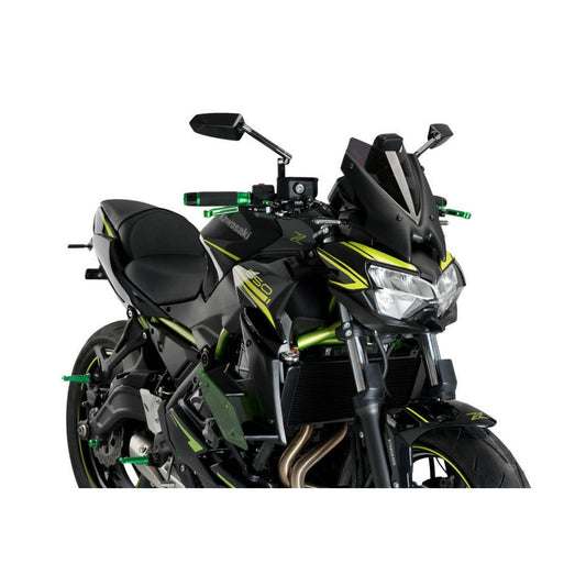 Alerones laterales Puig Downforce Naked Kawasaki Z 650 verde