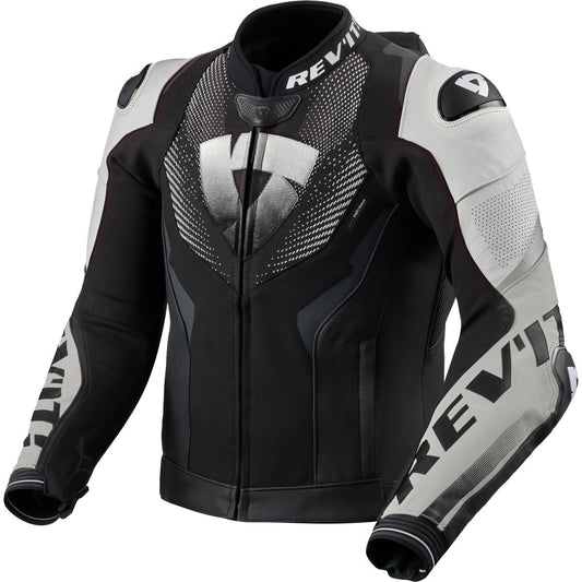 Chaqueta de piel Rev'it Hyperspeed 3 Pro negro / blanco