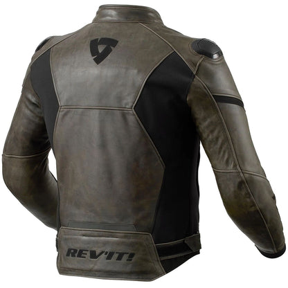 Chaqueta de piel Revit Parallax negro / oliva