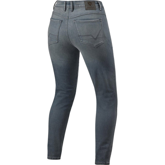 Pantalón vaquero Rev'it Marley Lady SK L30 gris medio lavado