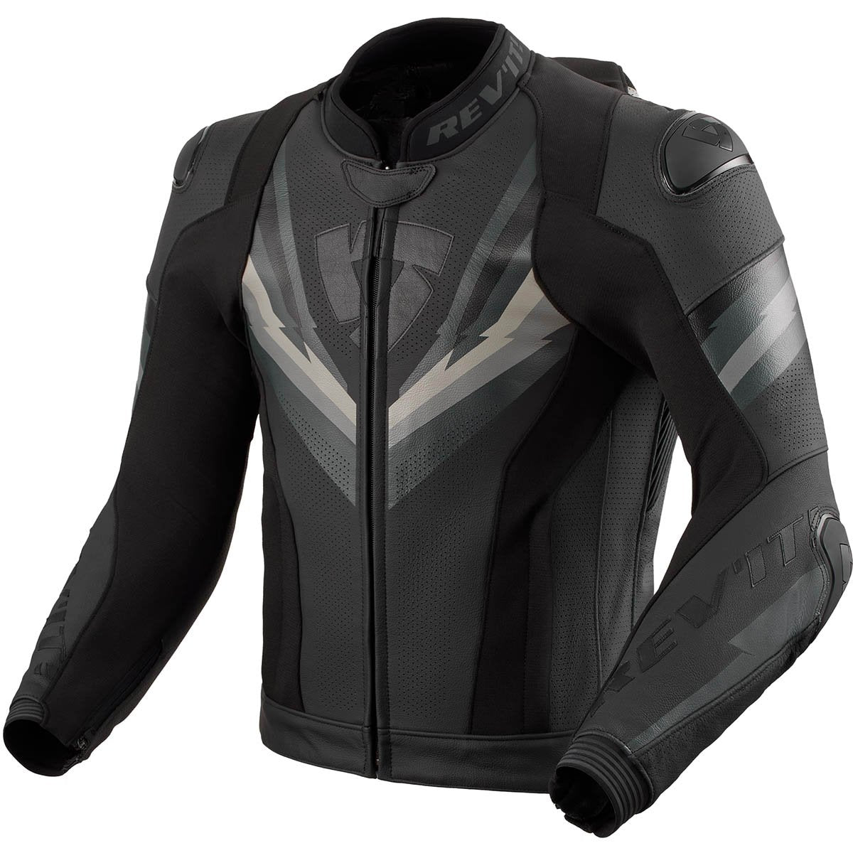 Chaqueta de piel Rev'it Quantum 3 Pro negro / antracita