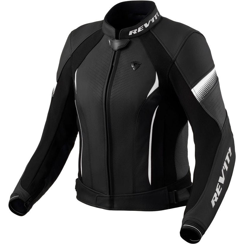 Chaqueta de piel Rev'it! Xena 4 Lady negro / blanco