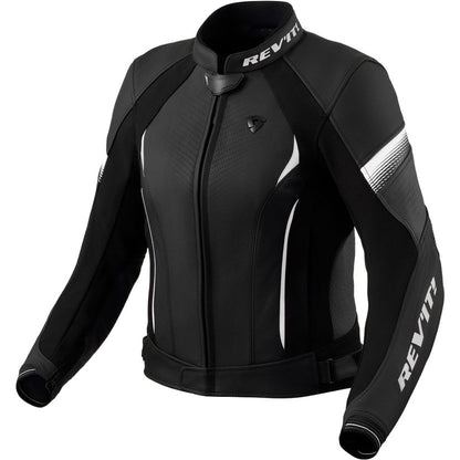 Chaqueta de piel Rev'it! Xena 4 Lady negro / blanco