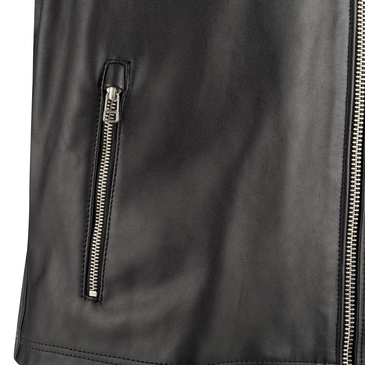 Chaqueta de piel Segura Bogart negro