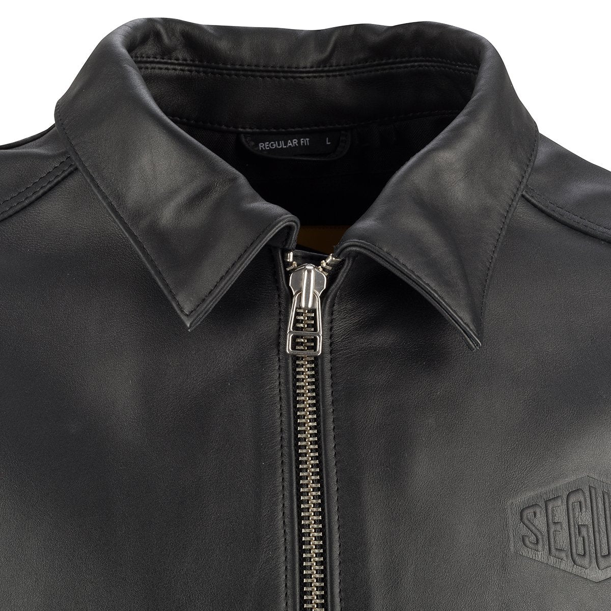 Chaqueta de piel Segura Bogart negro