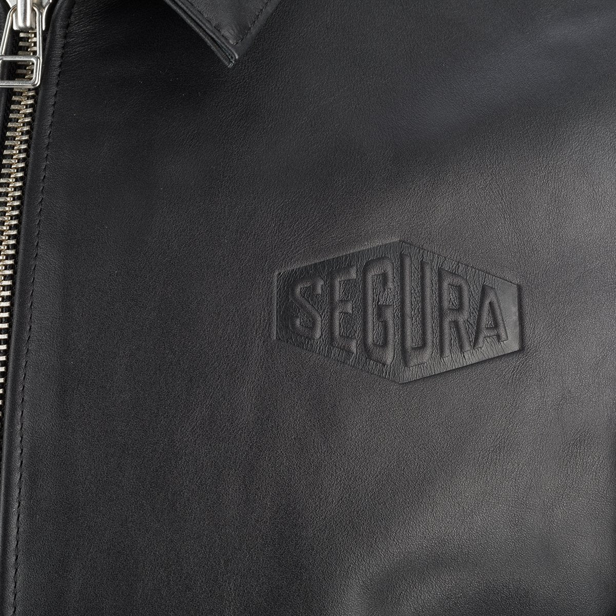 Chaqueta de piel Segura Bogart negro