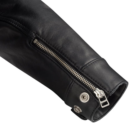 Chaqueta de piel Segura Bogart negro