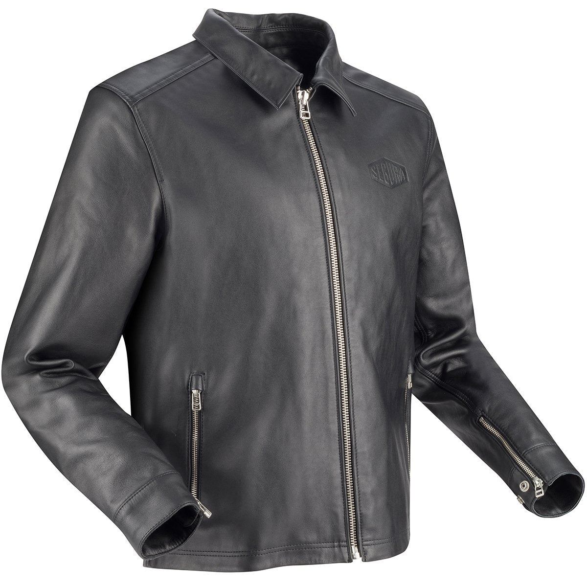 Chaqueta de piel Segura Bogart negro