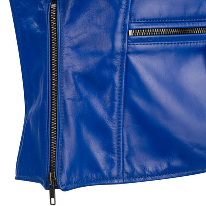 Chaqueta de piel Segura Curve Lady azul