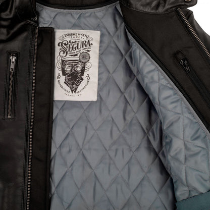 Chaqueta de piel Segura Laxey negro