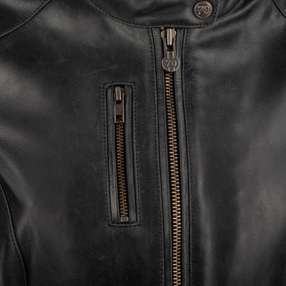 Chaqueta de piel Segura Laxey Lady negro
