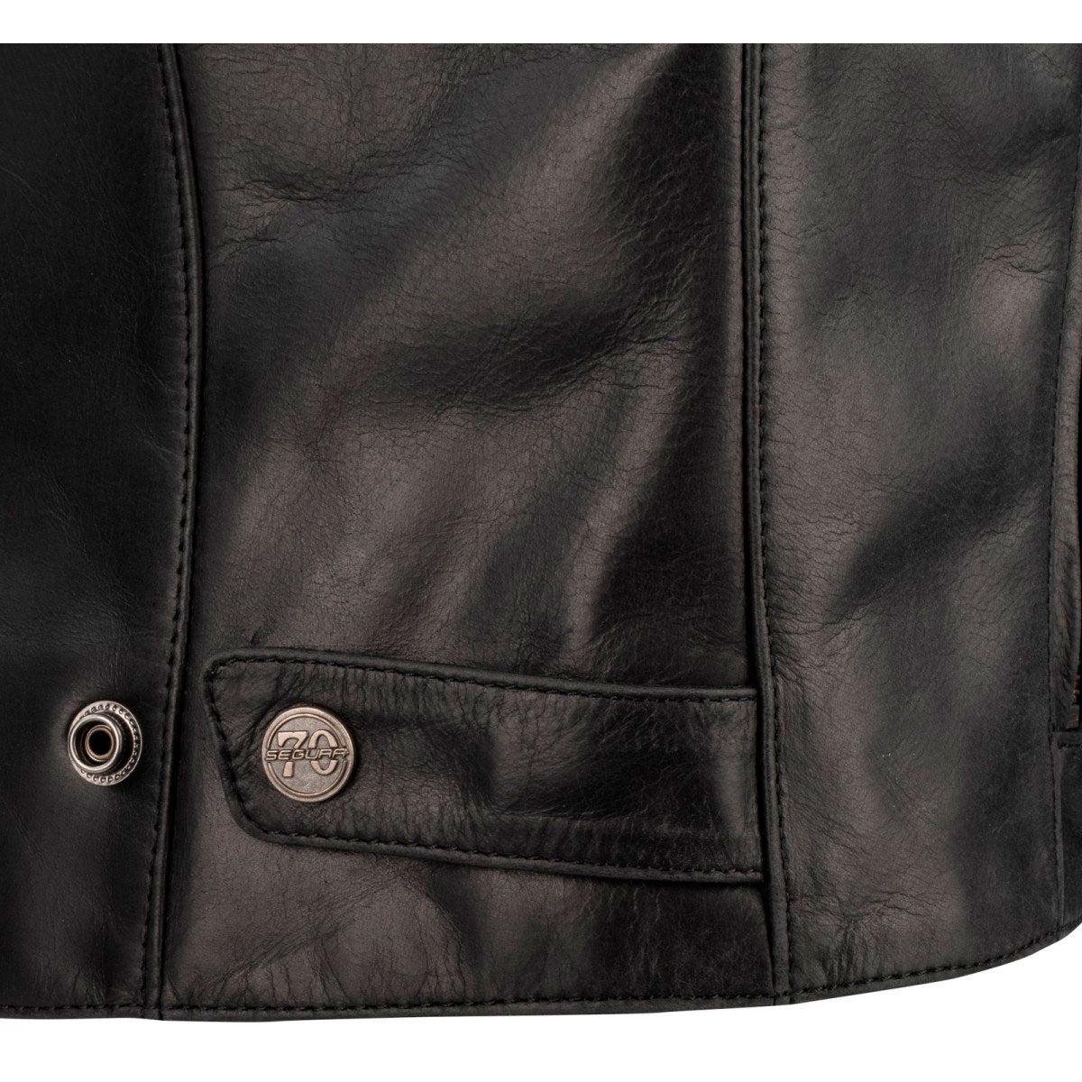 Chaqueta de piel Segura Laxey Lady negro