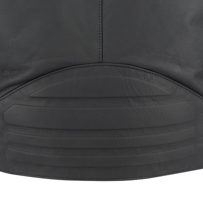 Chaqueta de piel Segura Phil negro / amarillo