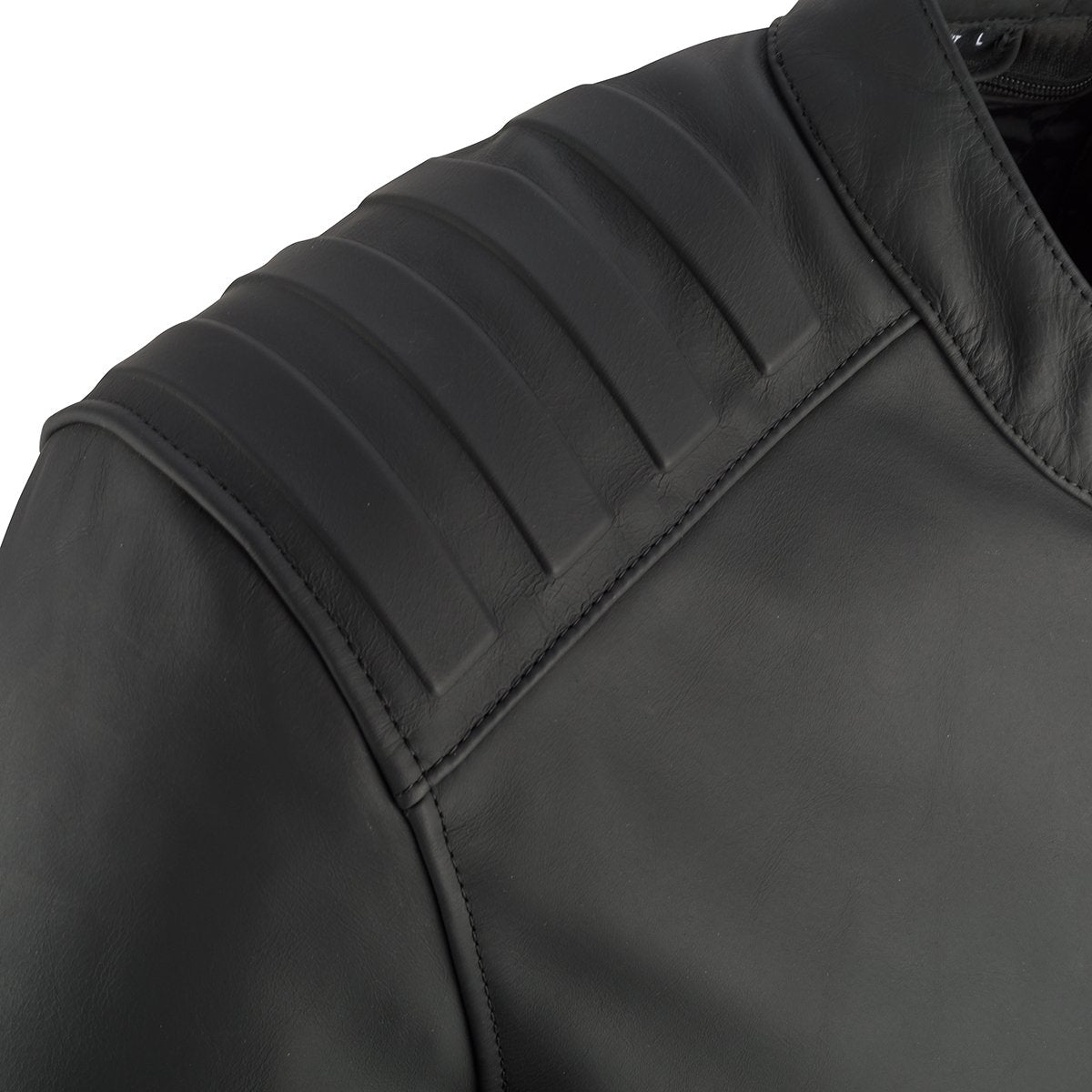 Chaqueta de piel Segura Phil negro / amarillo