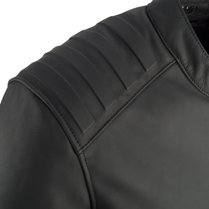 Chaqueta de piel Segura Phil negro / amarillo