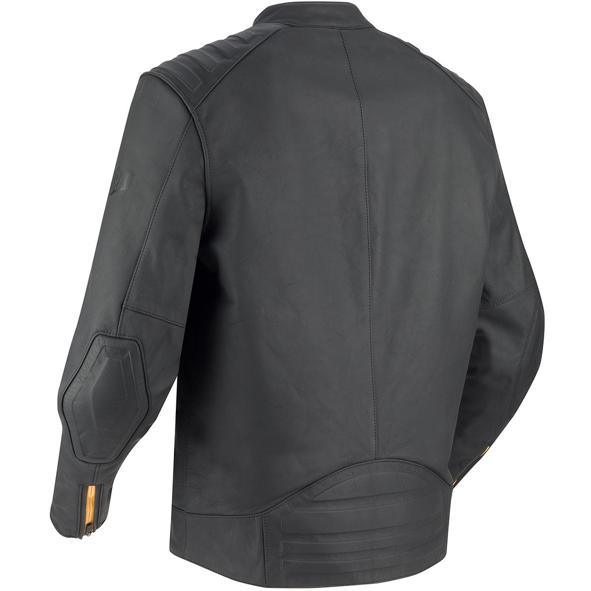 Chaqueta de piel Segura Phil negro / amarillo