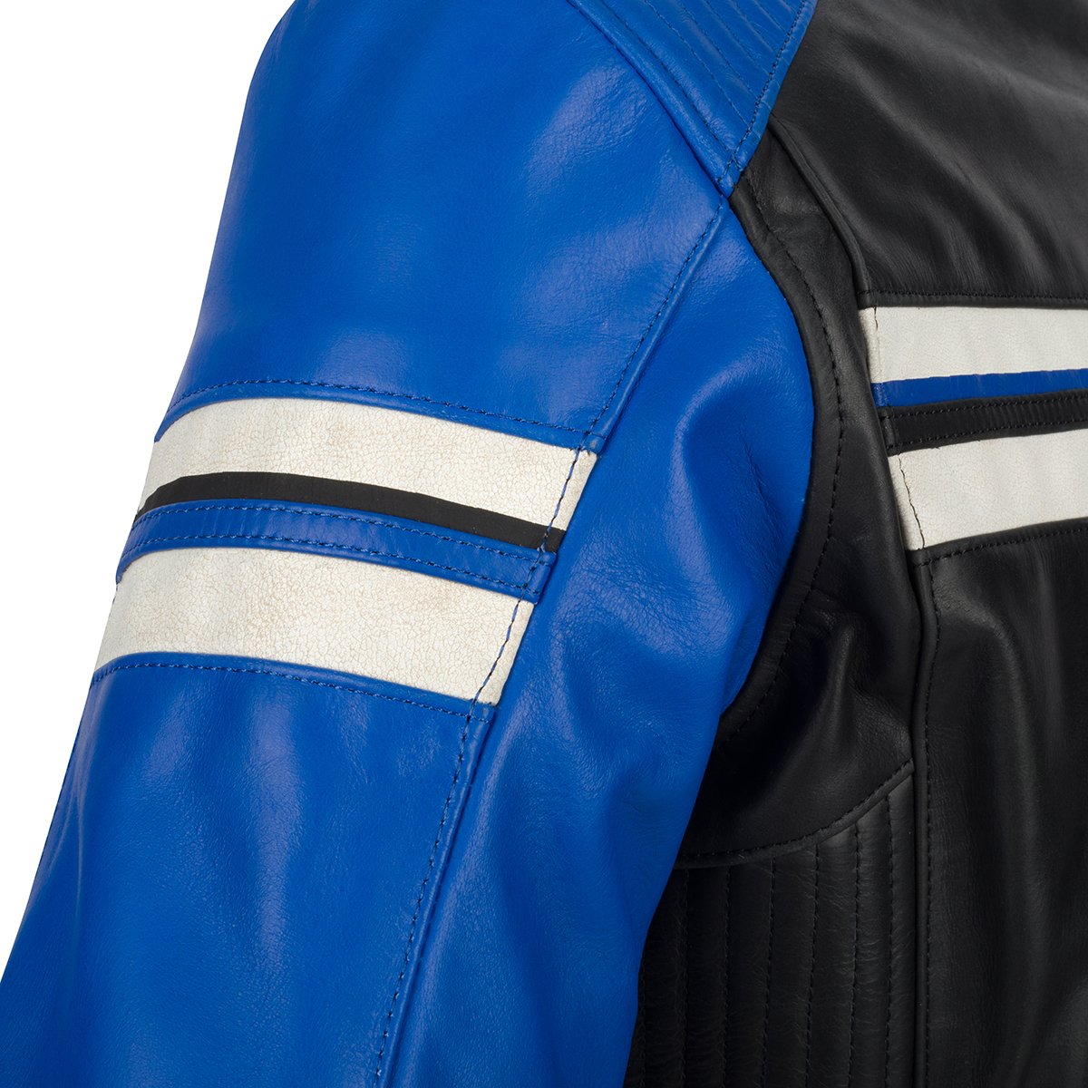 Chaqueta de piel Segura Romeo Lady negro / azul