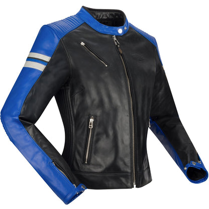 Chaqueta de piel Segura Romeo Lady negro / azul