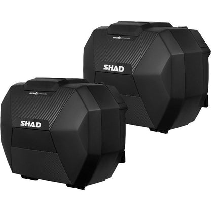 Set de maletas laterales expandibles Shad SH38X carbono