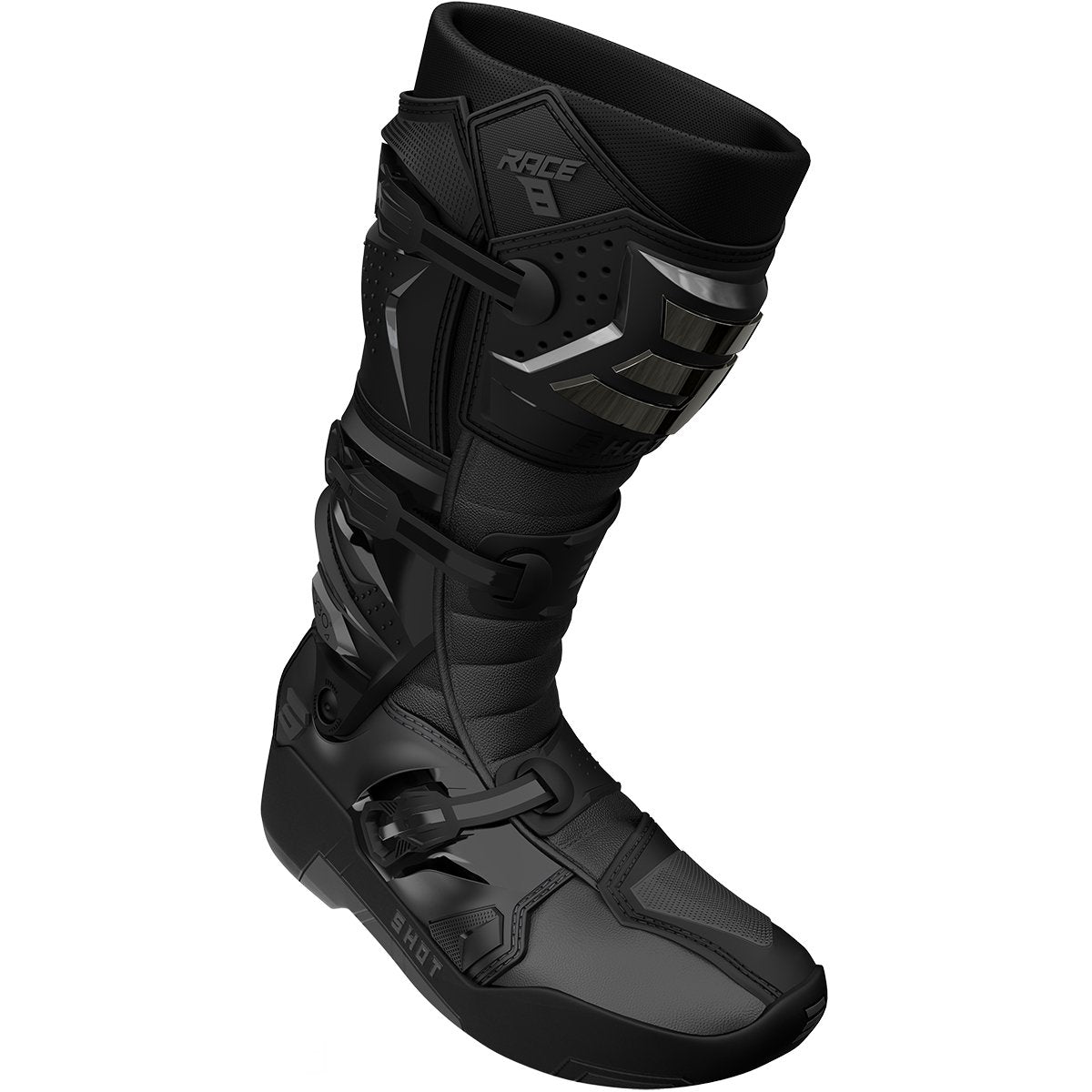 Botas Shot Race 8 negro cromo
