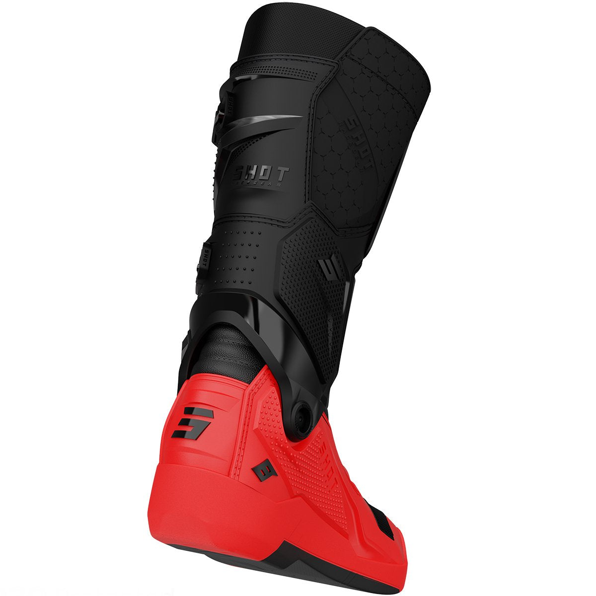 Botas Shot Race 8 negro rojo