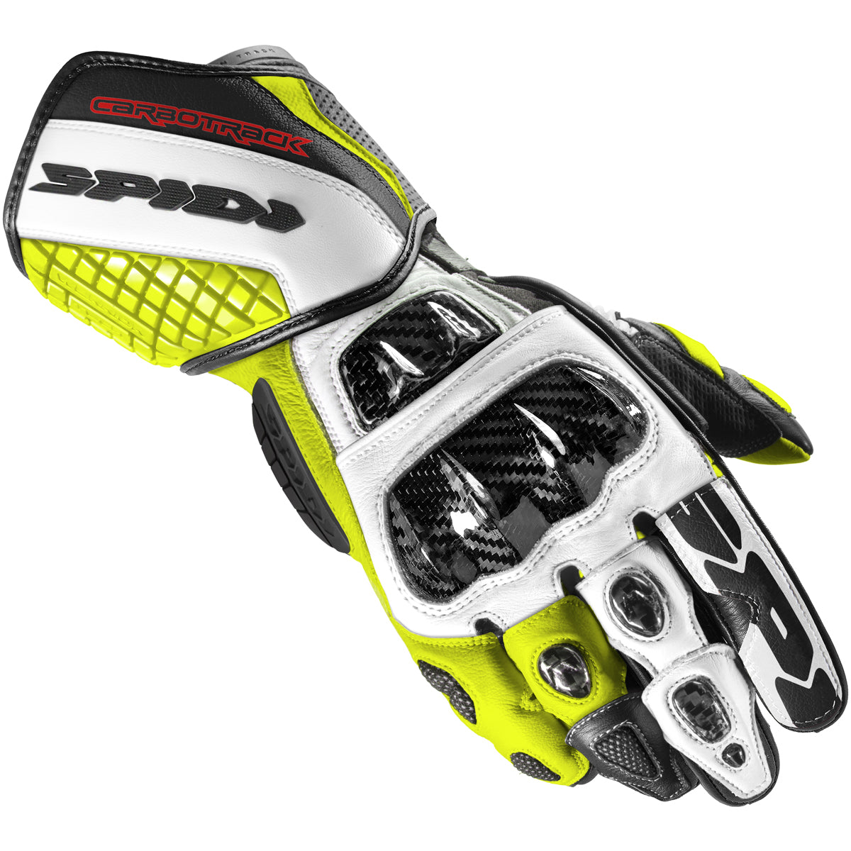 Guantes Spidi Carbo Track Evo Black / Yellow Fluo