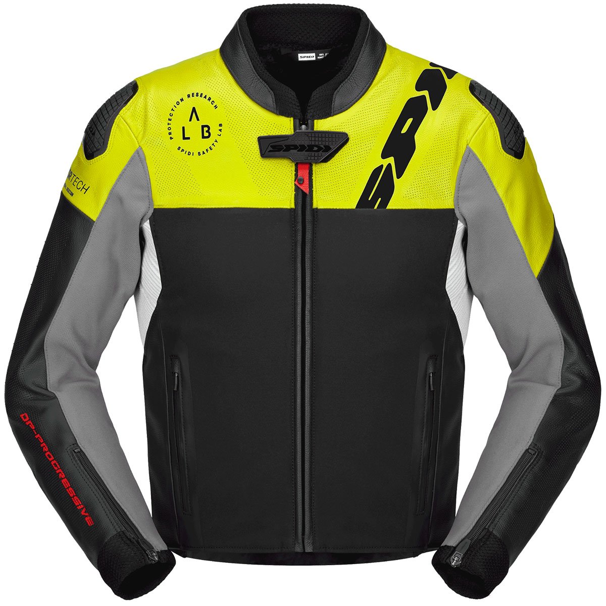 Chaqueta Spidi DP Progressive Hybrid Perforated negro / amarillo flúor