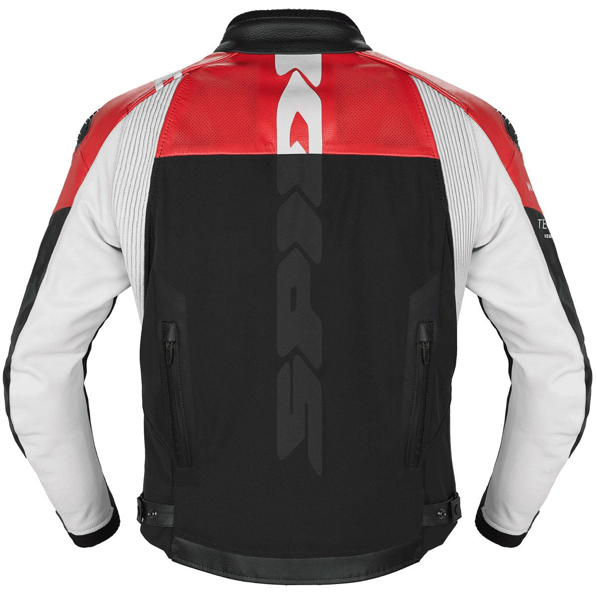 Chaqueta de piel Spidi DP Progressive Hybrid Perforated rojo