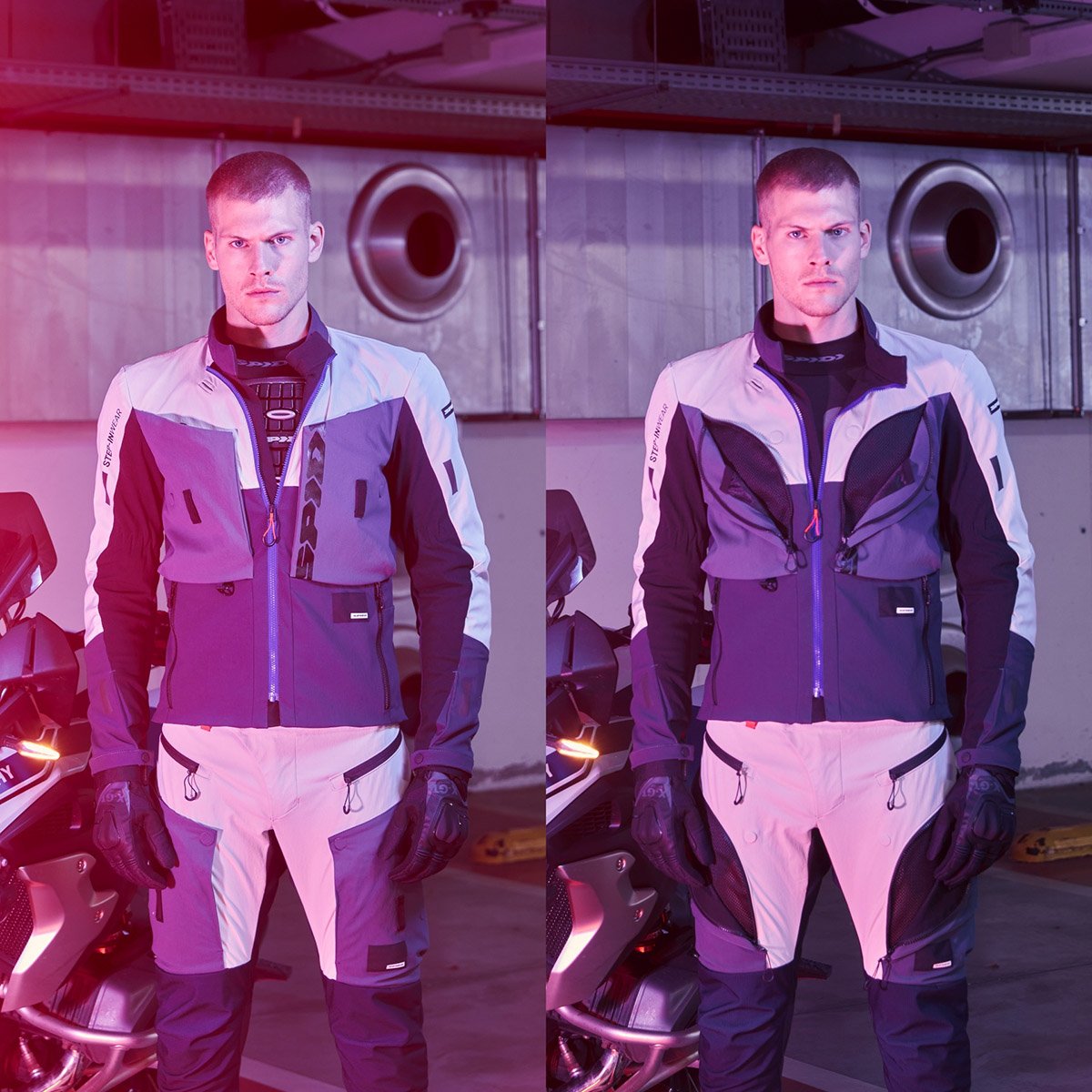 Chaqueta Spidi Frontier negro / azul