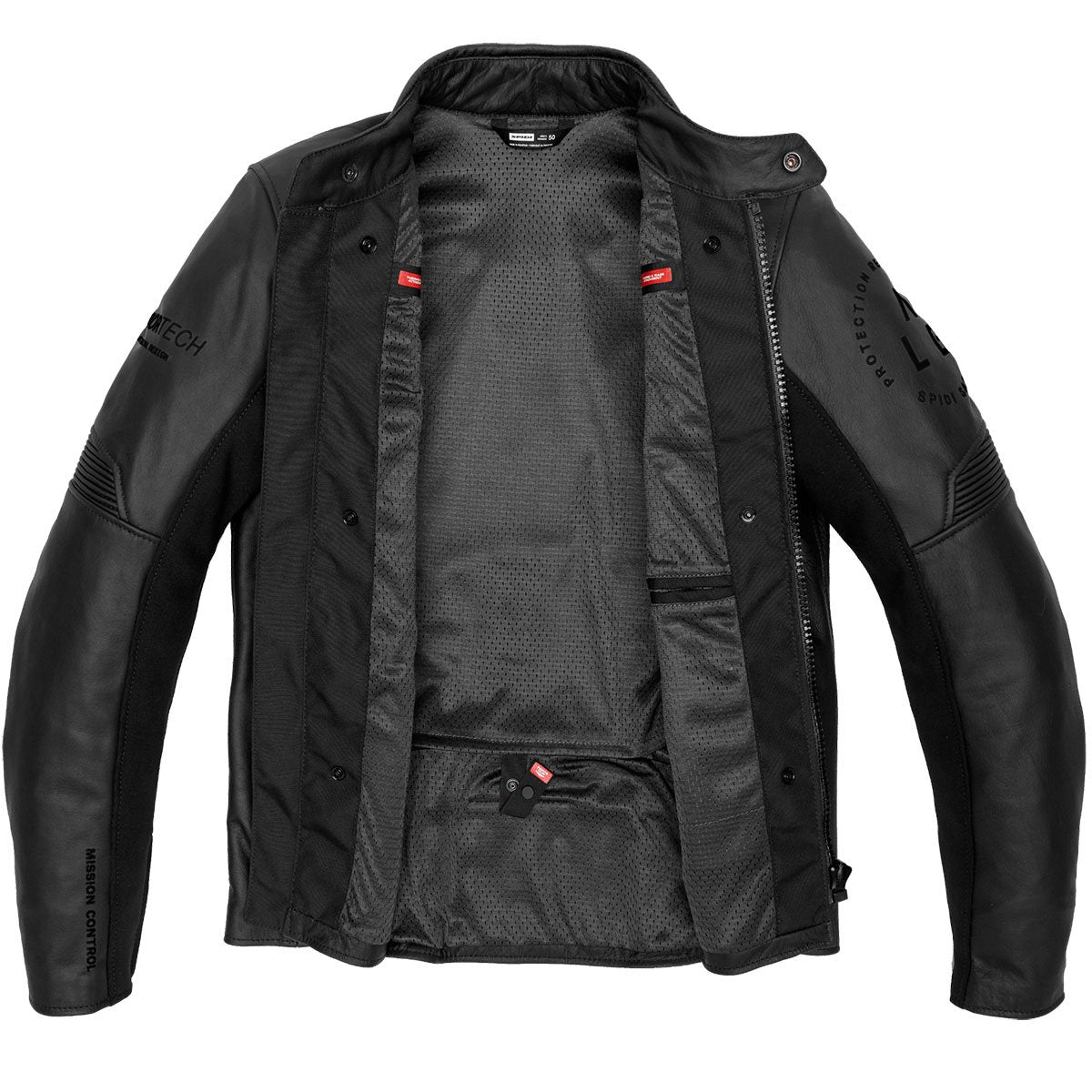 Chaqueta de piel Spidi Genesis negro