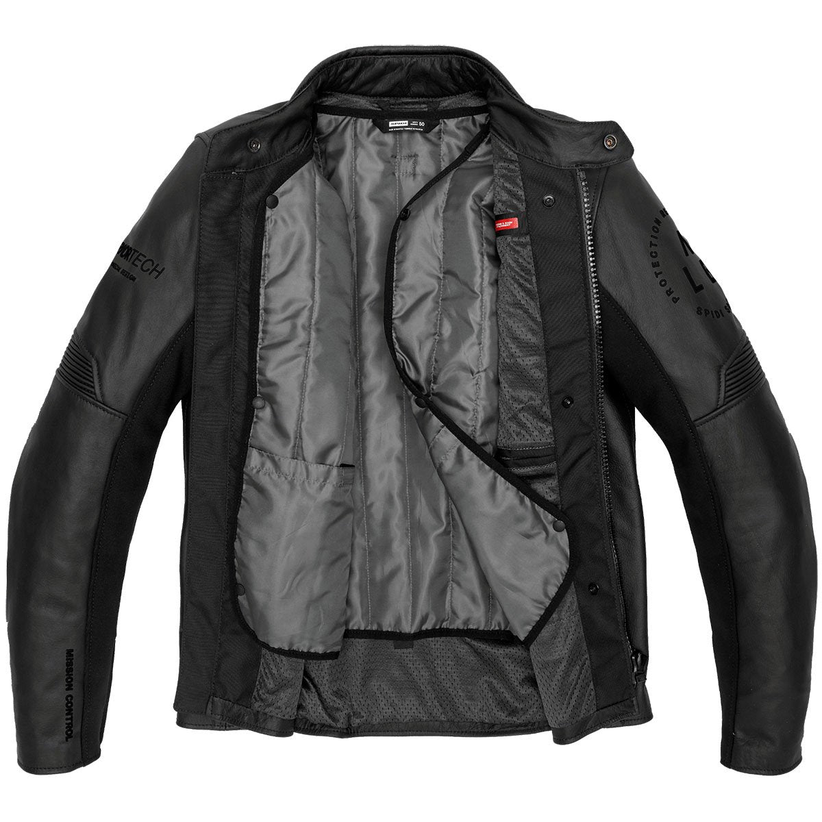 Chaqueta de piel Spidi Genesis negro