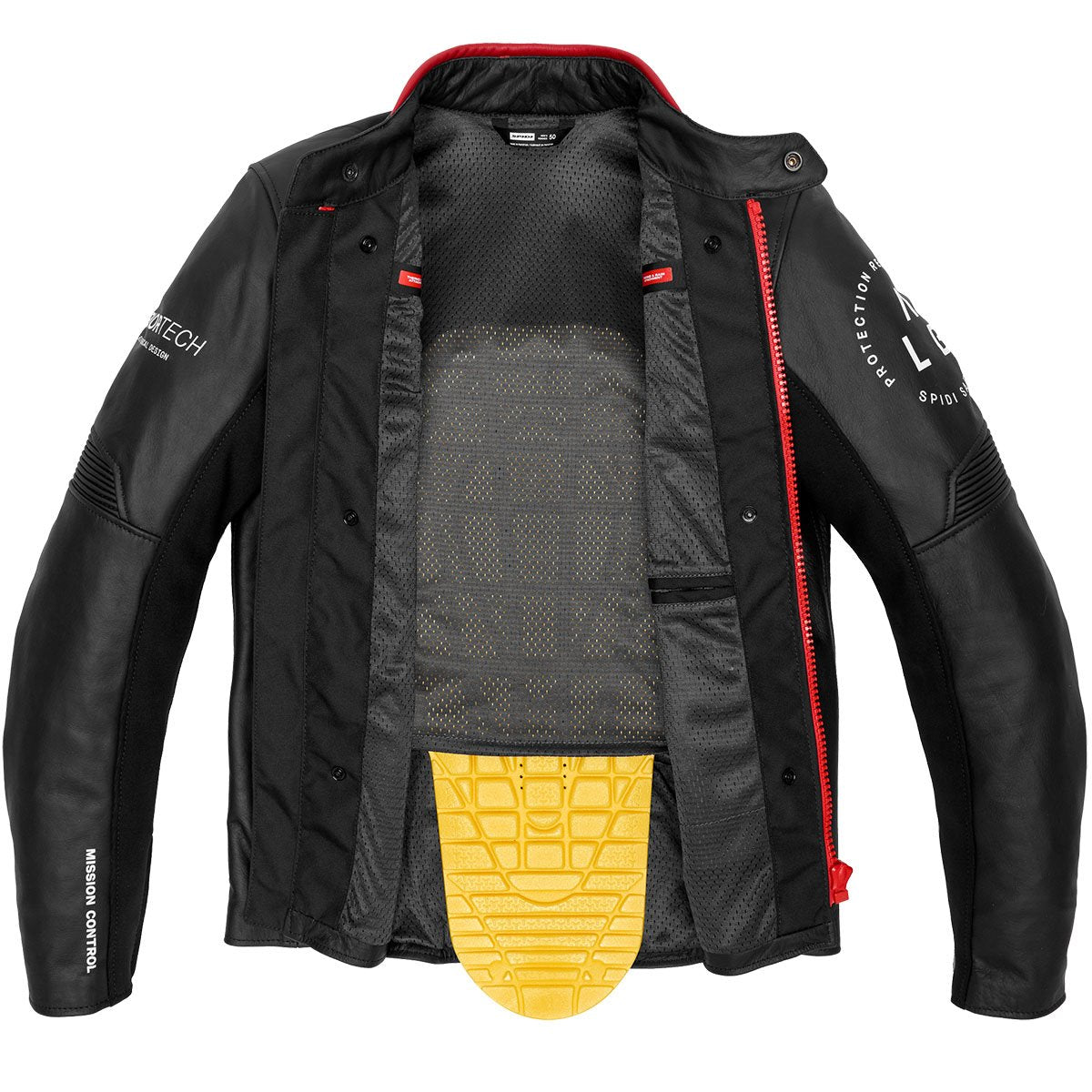 Chaqueta de piel Spidi Genesis rojo