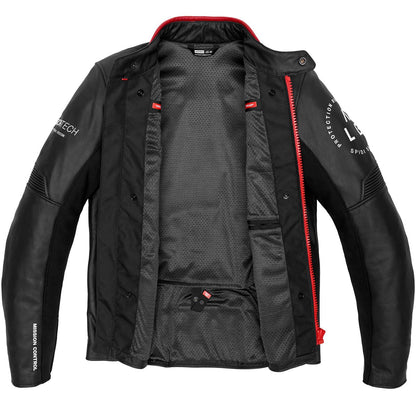 Chaqueta de piel Spidi Genesis rojo