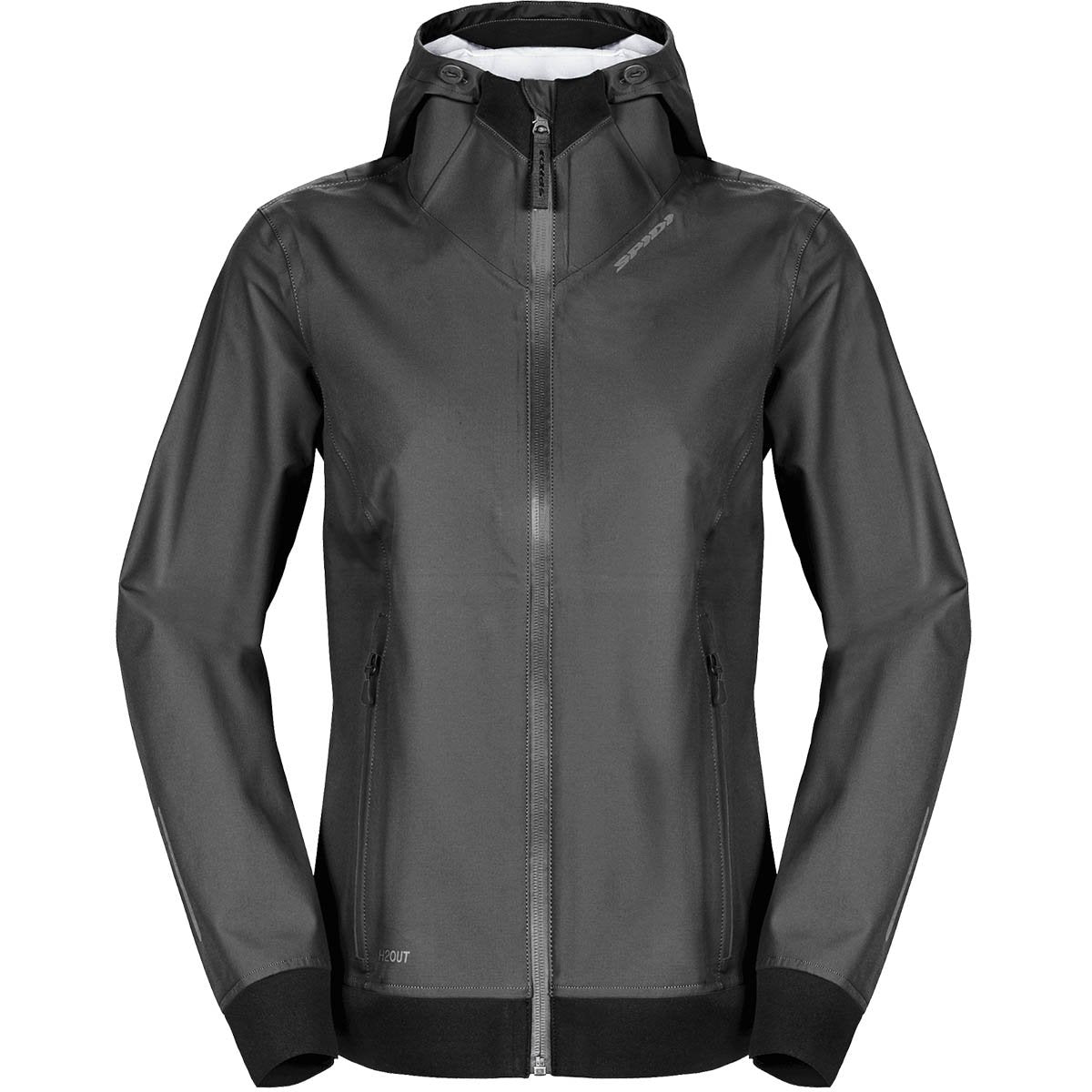 Chaqueta impermeable Spidi Hoodie Shell Lady Black