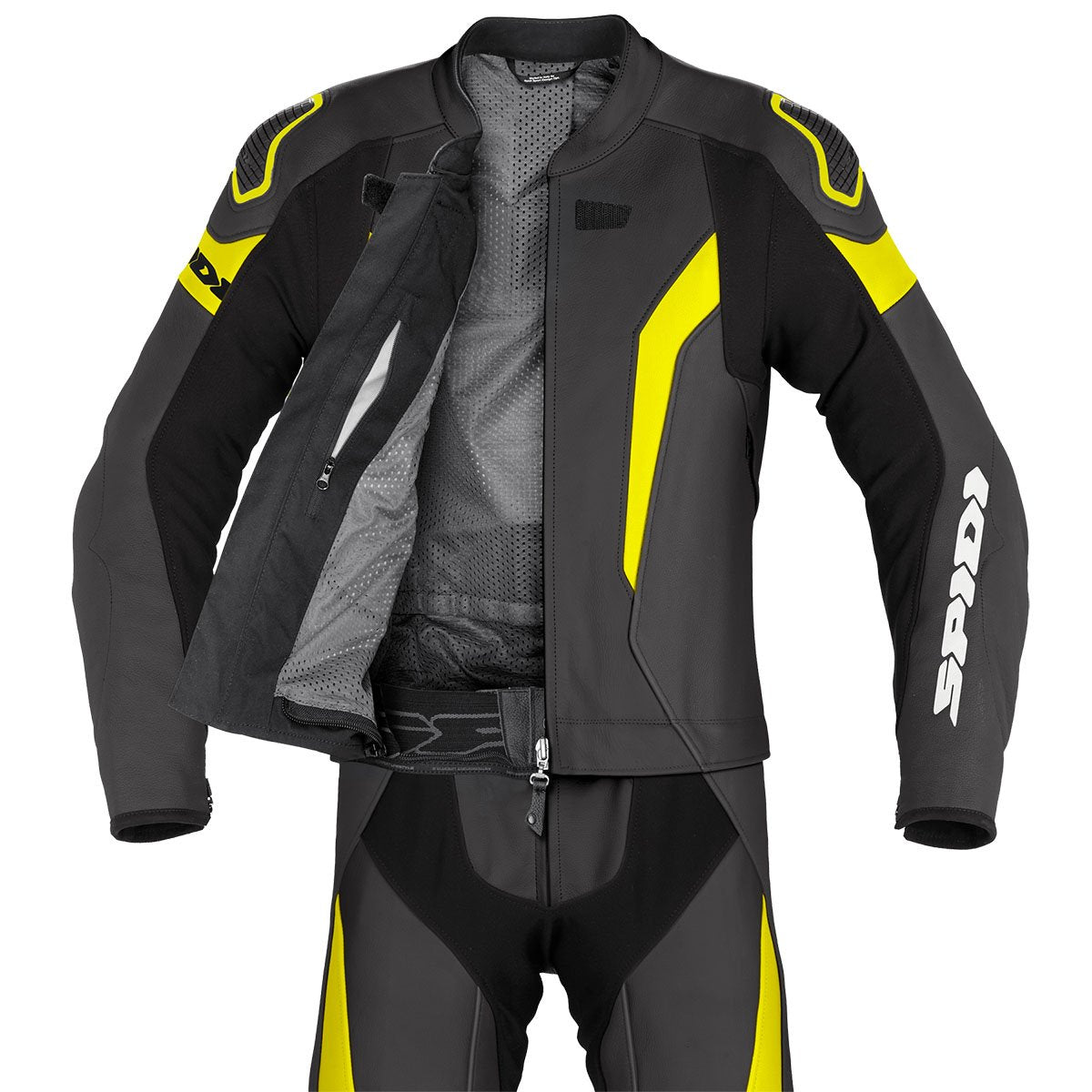 Mono Spidi Laser Touring negro / amarillo flúor