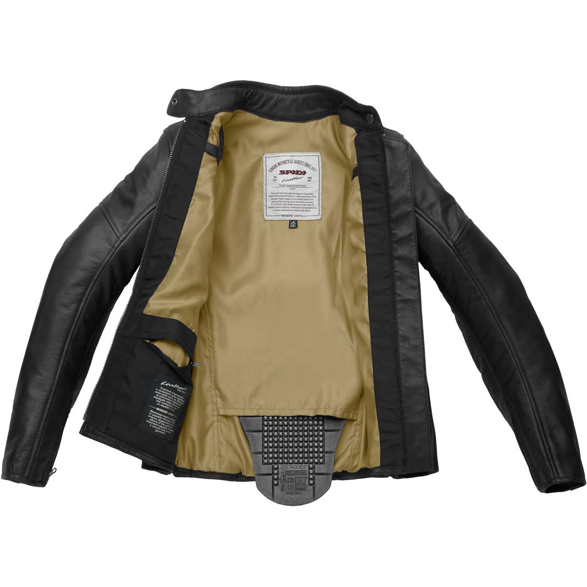 Chaqueta de piel Spidi Rock Lady negro