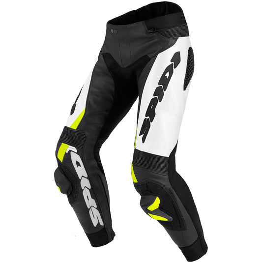 Pantalón de piel Spidi RR Pro Warrior amarillo flúor